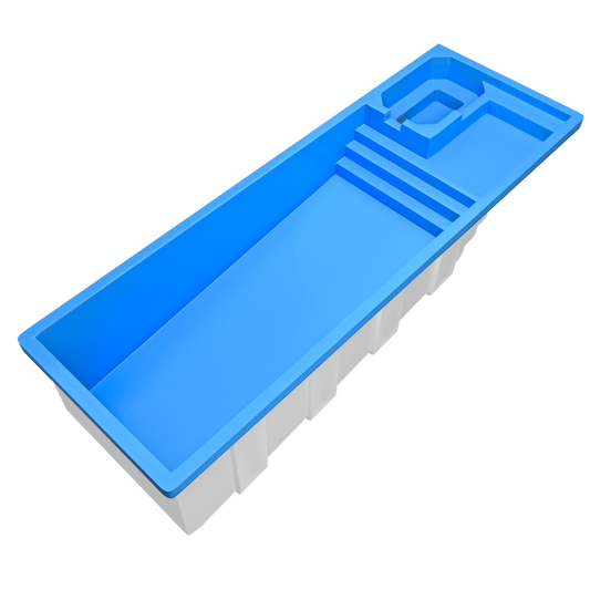 Rectangular con jacucci  10.5 x 3.5  Prof: 1.3 a 2